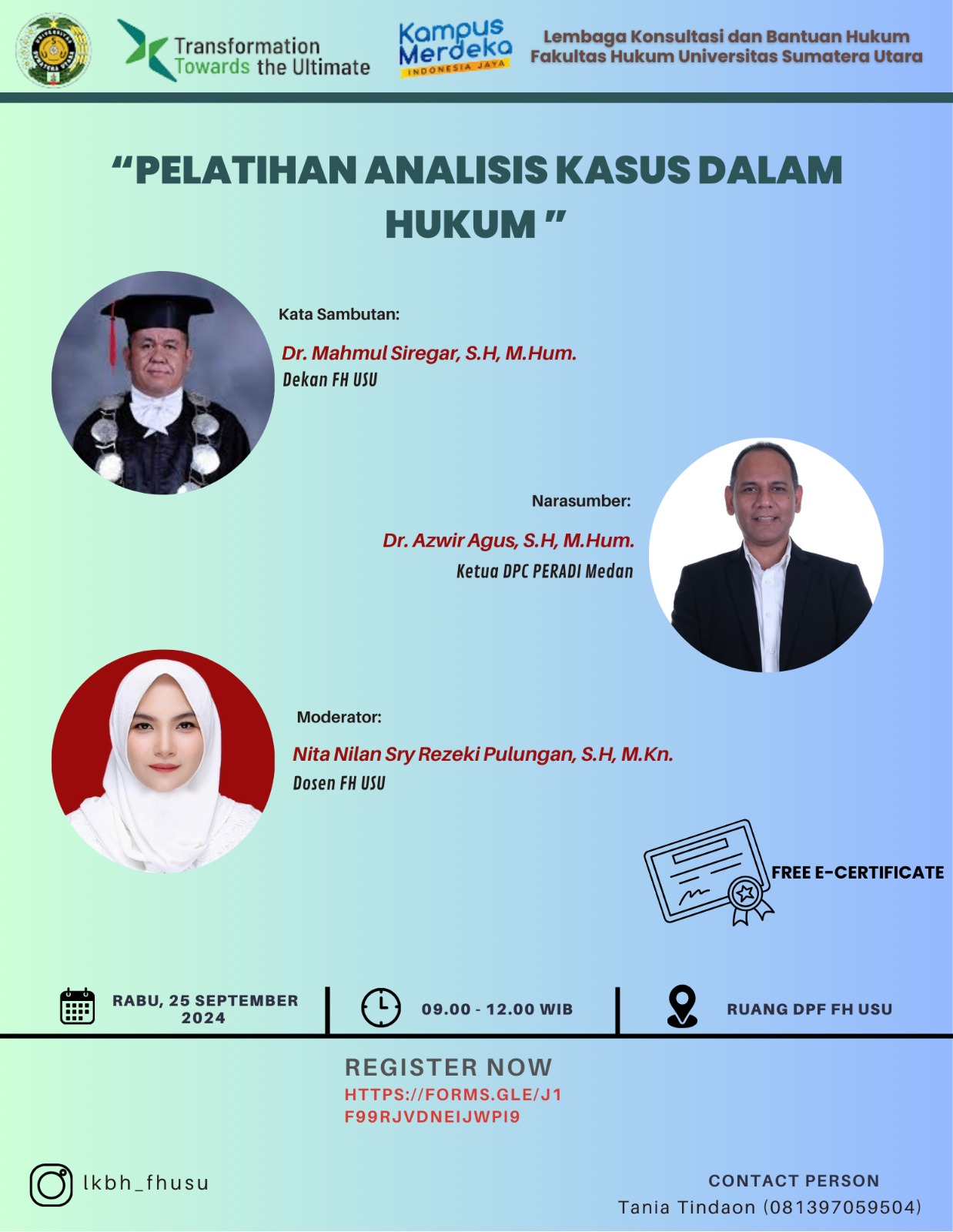 Pelatihan Analisis Kasus dalam Hukum